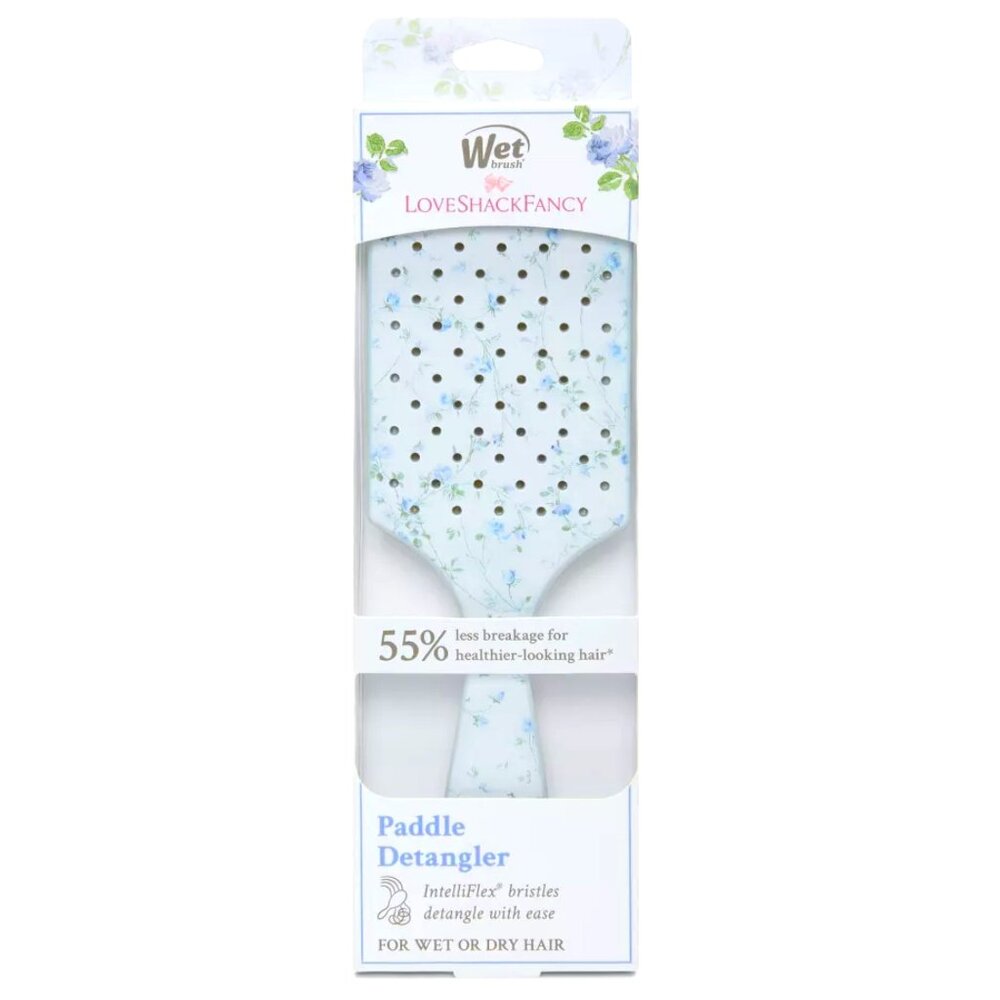 WET BRUSH x LOVESHACKFANCY English Ivy Floral Paddle Detangler Hair Brush NEW